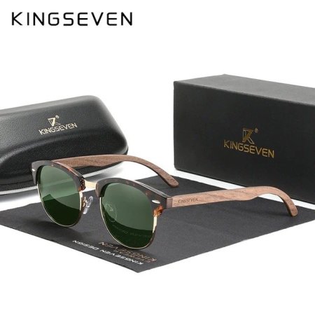 Original KINGSEVEN Walnut Wood - GREEN